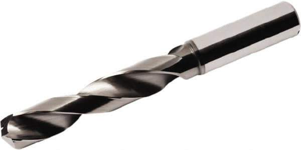 Seco - 10mm 140° Spiral Flute Solid Carbide Screw Machine Drill Bit - DLC Finish, Right Hand Cut, 47mm Flute Length, 89mm OAL, Straight Shank, Through Coolant - All Tool & Supply