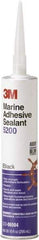 3M - 12.8 oz Cartridge Black Polyurethane Marine Adhesive Sealant - 190°F Max Operating Temp, 48 hr Tack Free Dry Time - All Tool & Supply