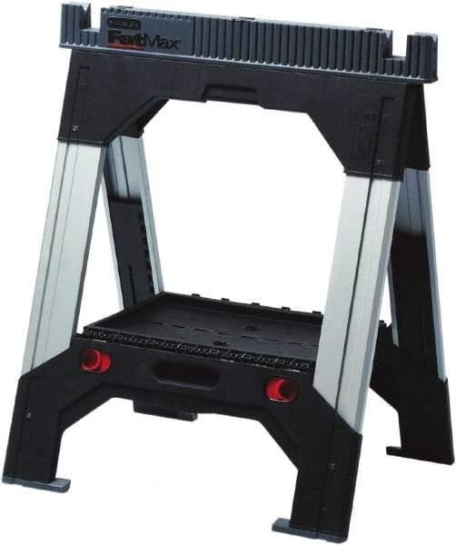 Stanley - Adjustable Sawhorse - 2" Long x 27.45" Wide x 33" High - All Tool & Supply