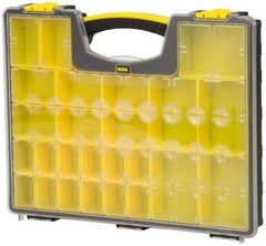 Stanley - 25 Compartment Tool Organizer - 13-1/8" Wide x 16-7/32" Deep x 2-1/8" High, Polypropylene Resin & Acrylonitrile Butadiene Styrene Plastic - All Tool & Supply