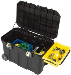 Stanley - Mobile Tool Chest - 30" Wide x 18-1/2" Deep x 19" High, Polypropylene Resin, Black - All Tool & Supply