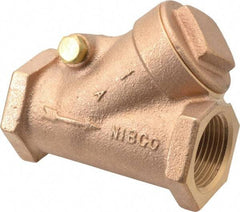 NIBCO - 1" Bronze Check Valve - Y-Pattern, FNPT x FNPT, 200 WOG - All Tool & Supply