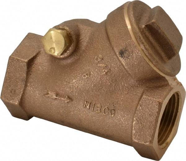 NIBCO - 3/4" Bronze Check Valve - Y-Pattern, FNPT x FNPT, 200 WOG - All Tool & Supply