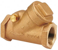 NIBCO - 2" Bronze Check Valve - Y-Pattern, FNPT x FNPT, 200 WOG - All Tool & Supply