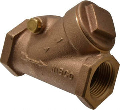 NIBCO - 1" Bronze Check Valve - Y-Pattern, FNPT x FNPT, 200 WOG - All Tool & Supply