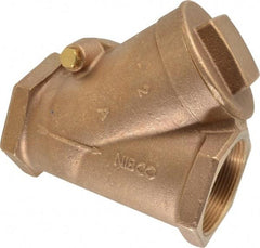 NIBCO - 2" Bronze Check Valve - Y-Pattern, FNPT x FNPT, 200 WOG - All Tool & Supply