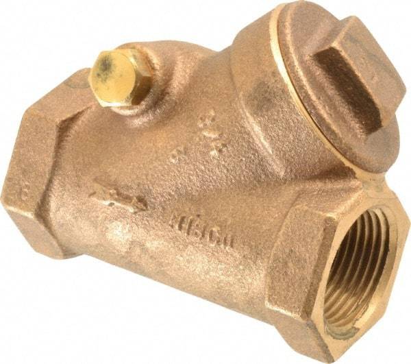 NIBCO - 3/4" Bronze Check Valve - Y-Pattern, FNPT x FNPT, 200 WOG - All Tool & Supply