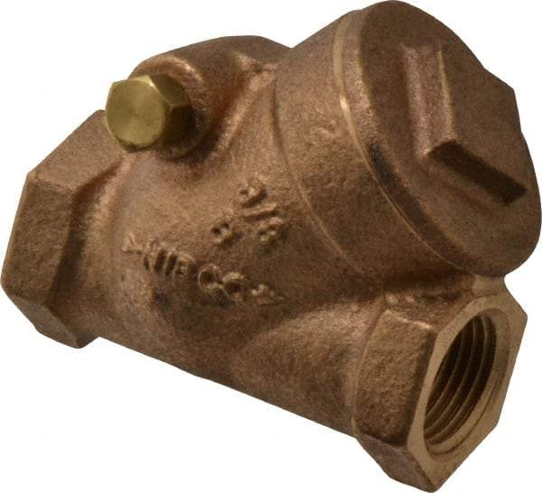 NIBCO - 3/8" Bronze Check Valve - Y-Pattern, FNPT x FNPT, 200 WOG - All Tool & Supply