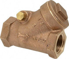 NIBCO - 1/2" Bronze Check Valve - Y-Pattern, FNPT x FNPT, 300 WOG - All Tool & Supply