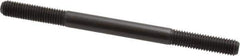 Jergens - M10x1.50 140mm OAL Equal Double Threaded Stud - Alloy Steel, Black Oxide Finish, 35mm Equal Thread Length, Metric - All Tool & Supply