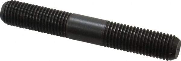 Jergens - M16x2.0 110mm OAL Equal Double Threaded Stud - Alloy Steel, Black Oxide Finish, 44mm Equal Thread Length, Metric - All Tool & Supply