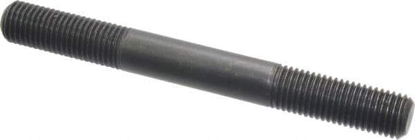 Jergens - M16x2.0 150mm OAL Equal Double Threaded Stud - Alloy Steel, Black Oxide Finish, 47mm Equal Thread Length, Metric - All Tool & Supply