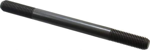 Jergens - M16x2.0 200mm OAL Equal Double Threaded Stud - Alloy Steel, Black Oxide Finish, 47mm Equal Thread Length, Metric - All Tool & Supply