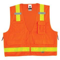 8250ZHG S/M ORANGE SURVEYORS VEST - All Tool & Supply