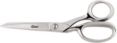 Clauss - 5" LOC, 8" OAL Bent Trimmers - Steel Offset Handle, For Paper, Fabric - All Tool & Supply