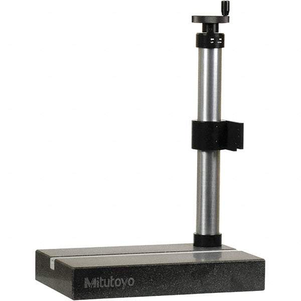 Mitutoyo - Granite, Rectangular Base, Stand with Surface Plate - 556mm High, 400mm Base Length x 250mm Base Width x 60mm Base Height, Includes Holder - All Tool & Supply