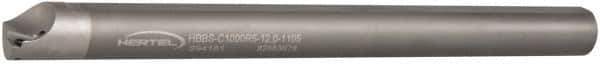 Hertel - 1.105" Min Bore Diam, 12" OAL, 1" Shank Diam, HBBS Indexable Boring Bar - 10" Max Bore Depth, TD.., TP.. Insert, Screw Holding Method - All Tool & Supply