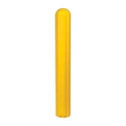 Eagle - 7-7/8" Wide x 7-7/8" Deep x 56" High, 6" Bumper Post Sleeve - Yellow, High Density Polyethylene, 8 Lb, Ribbed Surface - All Tool & Supply