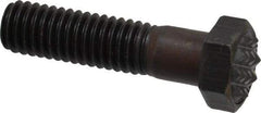 Fairlane - Serrated Tooth, 3/8-16, 1-1/2" Shank Length, 1-1/8" Thread Length, Black Oxide Finish, Hex Head, Adjustable Positioning Gripper - 1/2" Pad Diam, 9/16" Hex, 9/32" Head Height, Fine Tooth Grade - All Tool & Supply