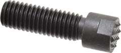 Fairlane - Serrated Tooth, 1/2-13, 3/16" Internal Hex, 1-1/2" Shank Length, 1-1/2" Thread Length, Black Oxide Finish, Round Head, Adjustable Positioning Gripper - 1/2" Pad Diam, 5/8" Hex, 1/4" Head Height, Fine Tooth Grade - All Tool & Supply