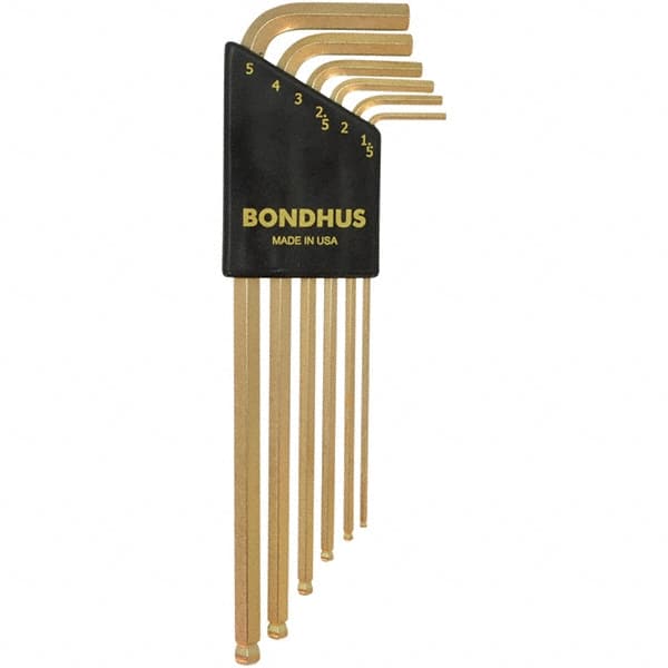 Bondhus - Hex Key Sets Tool Type: Hex Handle Type: L-Key Long Arm - All Tool & Supply