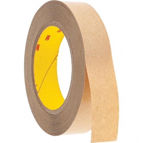 3M - 1" x 36 Yd Acrylic Adhesive Double Sided Tape - 4 mil Thick, Clear, Polyester Film Liner - All Tool & Supply