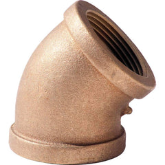 Merit Brass - Brass & Chrome Pipe Fittings Type: 45 Degree Elbow Fitting Size: 1/2 - All Tool & Supply