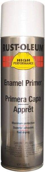 Rust-Oleum - 15 oz White Aerosol Primer - 14 Sq Ft Coverage, Interior/Exterior - All Tool & Supply