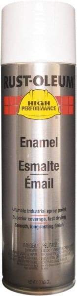 Rust-Oleum - White, Semi Gloss, Rust Proof Enamel Spray Paint - 14 Sq Ft per Can, 15 oz Container, Use on Metal - All Tool & Supply