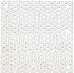 Cooper B-Line - 4-1/4" OAW x 4-1/4" OAH Powder Coat Finish Electrical Enclosure Perforated Panel - 6" x 6" Box, 16 Gauge Steel, Use with 664-1 - All Tool & Supply