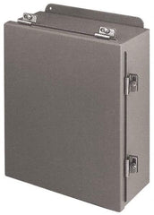 Cooper B-Line - Steel Standard Enclosure Hinge Flat Cover - NEMA 4, 12, 13, 12" Wide x 12" High x 6" Deep, Rainproof & Watertight - All Tool & Supply