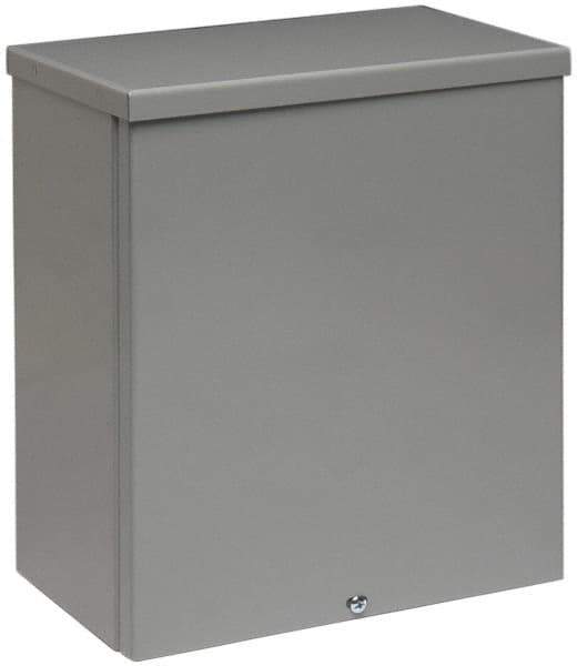 Cooper B-Line - Steel Junction Box Enclosure Screw Flat Cover - NEMA 3R, 18" Wide x 18" High x 6" Deep, Rainproof - All Tool & Supply