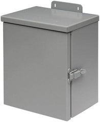 Cooper B-Line - Steel Junction Box Enclosure Hinge Flat Cover - NEMA 3R, 16" Wide x 16" High x 6" Deep, Rainproof - All Tool & Supply