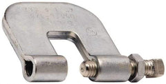 Cooper B-Line - 3/4" Max Flange Thickness, 3/8" Rod Steel C-Clamp with Locknut - 300 Lb Capacity, ASTM A1011 Carbon Steel - All Tool & Supply