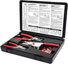 GearWrench - 6 Piece, 1/8 to 4" Bore, 1/8 to 4" Shaft, Convertible Retaining Ring Pliers Set - Comes in Blow Molded Case - All Tool & Supply