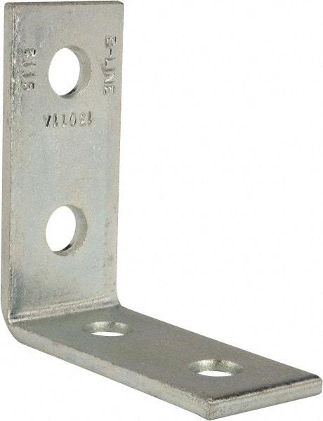 Cooper B-Line - Zinc Plated Carbon Steel 90° Strut Fitting - 1/2" Bolt, 4 Holes, Used with Cooper B Line Channel & Strut (All Sizes Except B62 & B72) - All Tool & Supply