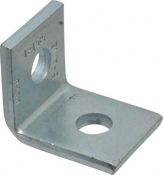 Cooper B-Line - Zinc Plated Carbon Steel 90° Corner Strut Fitting - 1/2" Bolt, 2 Holes, Used with Cooper B Line Channel & Strut (All Sizes Except B62 & B72) - All Tool & Supply