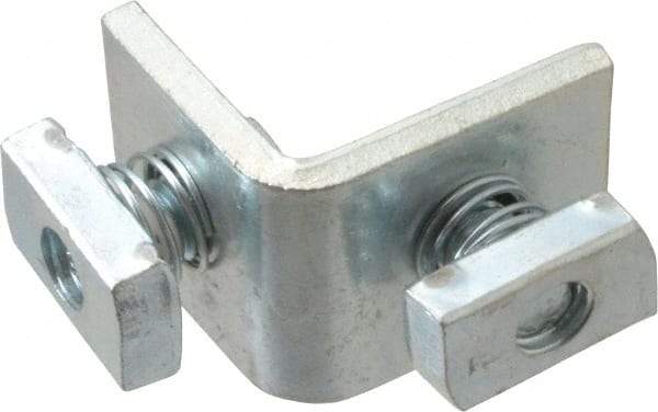 Cooper B-Line - Zinc Plated Carbon Steel 90° Preassembled Corner Strut Fitting - 1/2" Bolt, 2 Holes, Used with Cooper B Line Channel & Strut (All Sizes Except B62 & B72) - All Tool & Supply