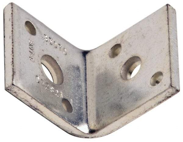 Cooper B-Line - 1/2 or 3/8" Rod, Zinc Plated Carbon Steel Reversible Angle Clip Reversible Angle Strut Clip - 500 Lb Capacity, 2 Holes, Used with Rod To Beam Or Wall Bracket - All Tool & Supply