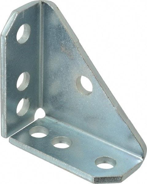 Cooper B-Line - Zinc Plated Carbon Steel 90° Gusset Strut Fitting - 7 Holes, Used with Cooper B Line Channel & Strut (All Sizes Except B62 & B72) - All Tool & Supply