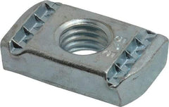 Cooper B-Line - 1/2" Rod, Zinc Plated Carbon Steel Spring Channel Strut Nut with O Spring - 2000 Lb Capacity, 1/2" Bolt, 1 Hole, Used with Cooper B Line B42, B52, B54 & B56 Channel & Strut - All Tool & Supply