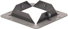 Cooper B-Line - 6 Inch Wide x 6 Inch High, Rectangular Raceway Flange - Gray, For Use with Lay In Wireways, Type 1 Screw Cover Wireway - All Tool & Supply