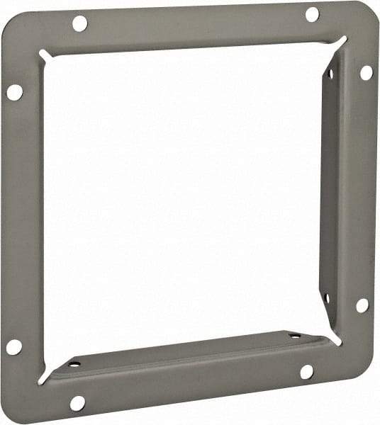 Cooper B-Line - 6 Inch Wide x 6 Inch High, Rectangular Raceway Flange - Gray, For Use with Lay In Wireways, Type 1 Screw Cover Wireway - All Tool & Supply