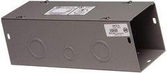 Cooper B-Line - 4" High x 102mm Wide x 60" Long, Screw Mount Solid Wall Wire Duct - Gray, 19 (Bottom) & 19 (Top) Knockouts, Screw Cover, Steel - All Tool & Supply