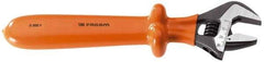 Facom - 1-3/4" Jaw Capacity, 15" Insulated Adjustable Wrench - Steel, Polished Finish - All Tool & Supply