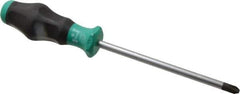 Wera - #3, 10-1/2" OAL, Standard Phillips Screwdriver - 6" Blade Length, Round Shank, Ergonomic Handle - All Tool & Supply