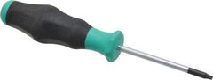 Wera - T9 Torx Driver - 2-23/64" Blade Length, 5-35/64" OAL, Ergonomic Handle - All Tool & Supply