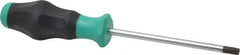 Wera - T40 Torx Driver - 5-7/64" Blade Length, 9-33/64" OAL, Ergonomic Handle - All Tool & Supply