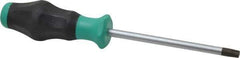 Wera - T45 Torx Driver - 5-7/64" Blade Length, 9-33/64" OAL, Ergonomic Handle - All Tool & Supply