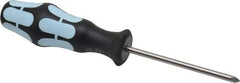 Wera - #1, 7-1/4" OAL, Standard Phillips Screwdriver - 3-1/8" Blade Length, Round Shank, Ergonomic Handle - All Tool & Supply